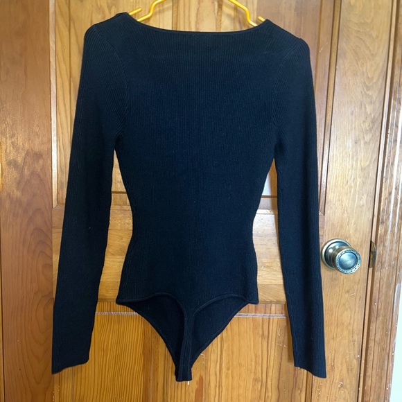 Abercrombie & Fitch black sweater bodysuit size medium - Picture 13 of 15